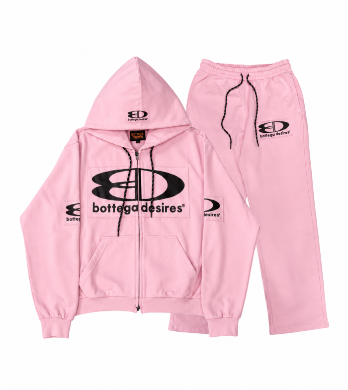 Bottega Desires Pink tech Tracksuit