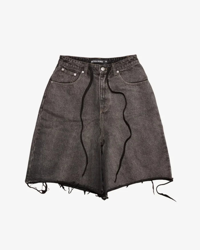 Bottega Desires 182 Shorts (Half Washed Black)