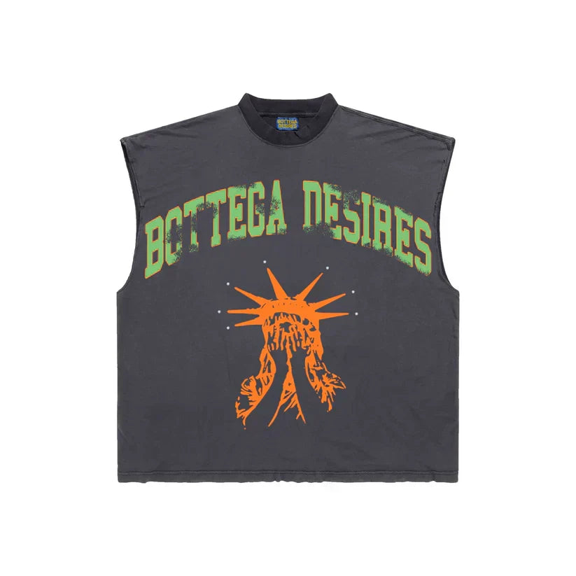 BOTTEGA DESIRES UNRULY DESIRES SLEEVELESS T-SHIRT